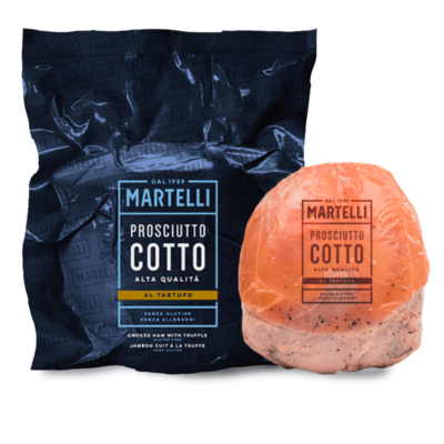 prosciutto cotto al tartufo prosciutto cotto al tartufo affettato
