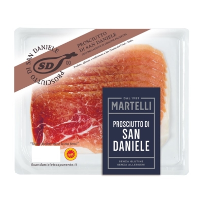 Prosciutto di San Daniele DOP affettato Martelli salumii prosciutto di San Daniele affettato