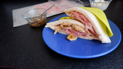 tramezzino veneziano prosciutto e funghi tramezzino veneziano con prosciutto cotto