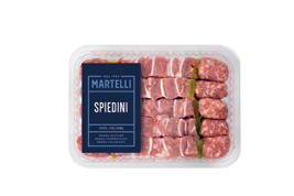 spiedini 2 spiedini di carne di maiale